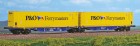 40287 ACME Articulated Container car type Sggmrss 90 of Crossrail loaded with containers P&O